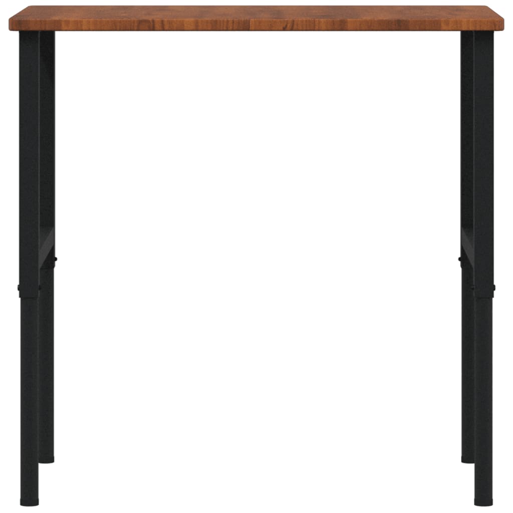 arbejdsbænk 100x60x(71,5-98) cm massivt egetræ rektangulær