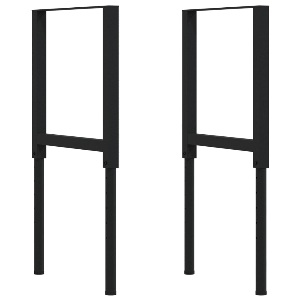 arbejdsbænk 100x60x(71,5-98) cm massivt egetræ rektangulær