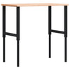 arbejdsbænk 100x60x(71,5-98) cm massivt bøgetræ rektangulær