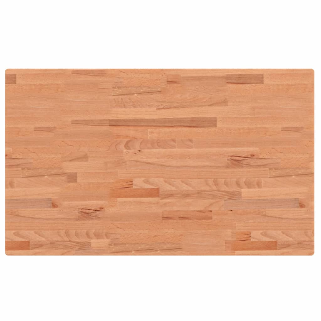 arbejdsbænk 100x60x(71,5-98) cm massivt bøgetræ rektangulær