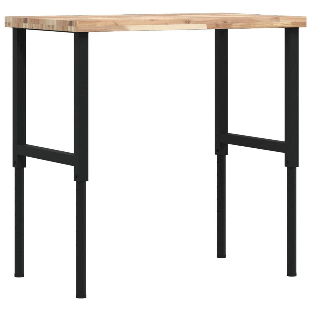 arbejdsbænk 100x60x(73-99,5) cm massivt akacietræ rektangulær