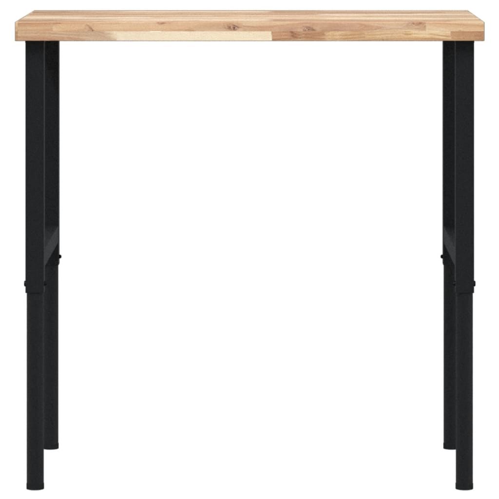 arbejdsbænk 100x60x(73-99,5) cm massivt akacietræ rektangulær