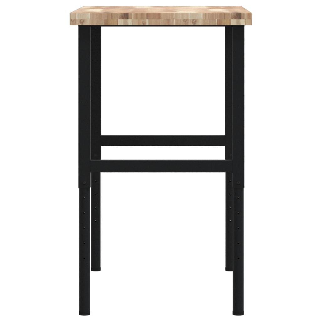 arbejdsbænk 100x60x(73-99,5) cm massivt akacietræ rektangulær