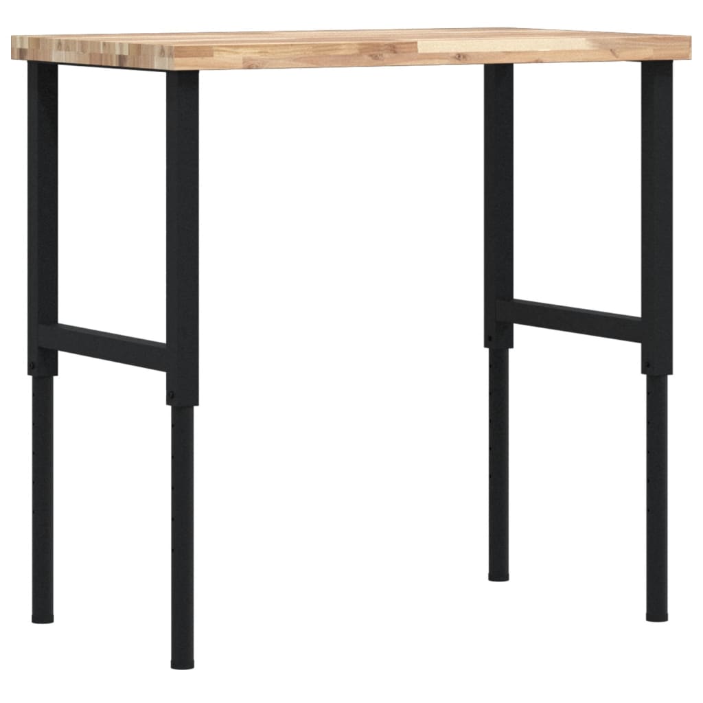 arbejdsbænk 100x60x(73-99,5) cm massivt akacietræ rektangulær
