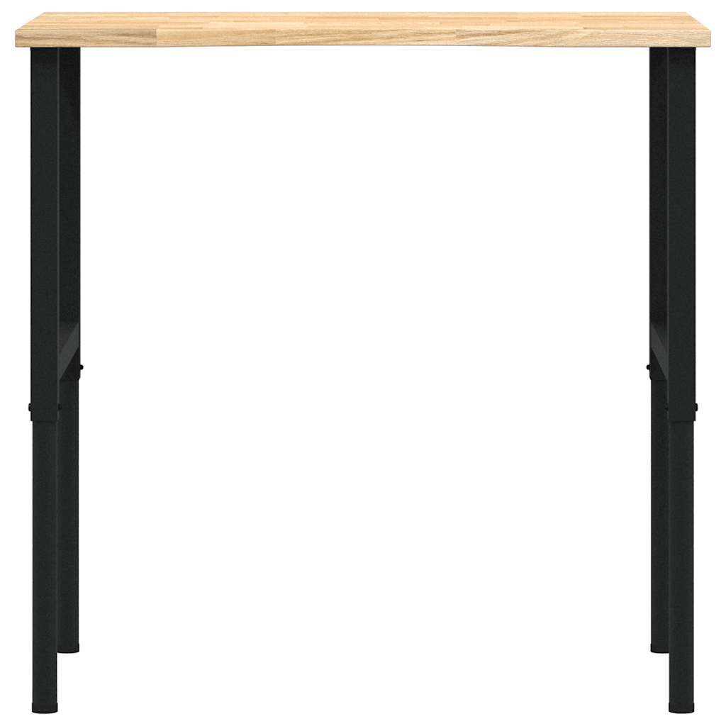 arbejdsbænk 100x60x(71,5-98) cm massivt egetræ