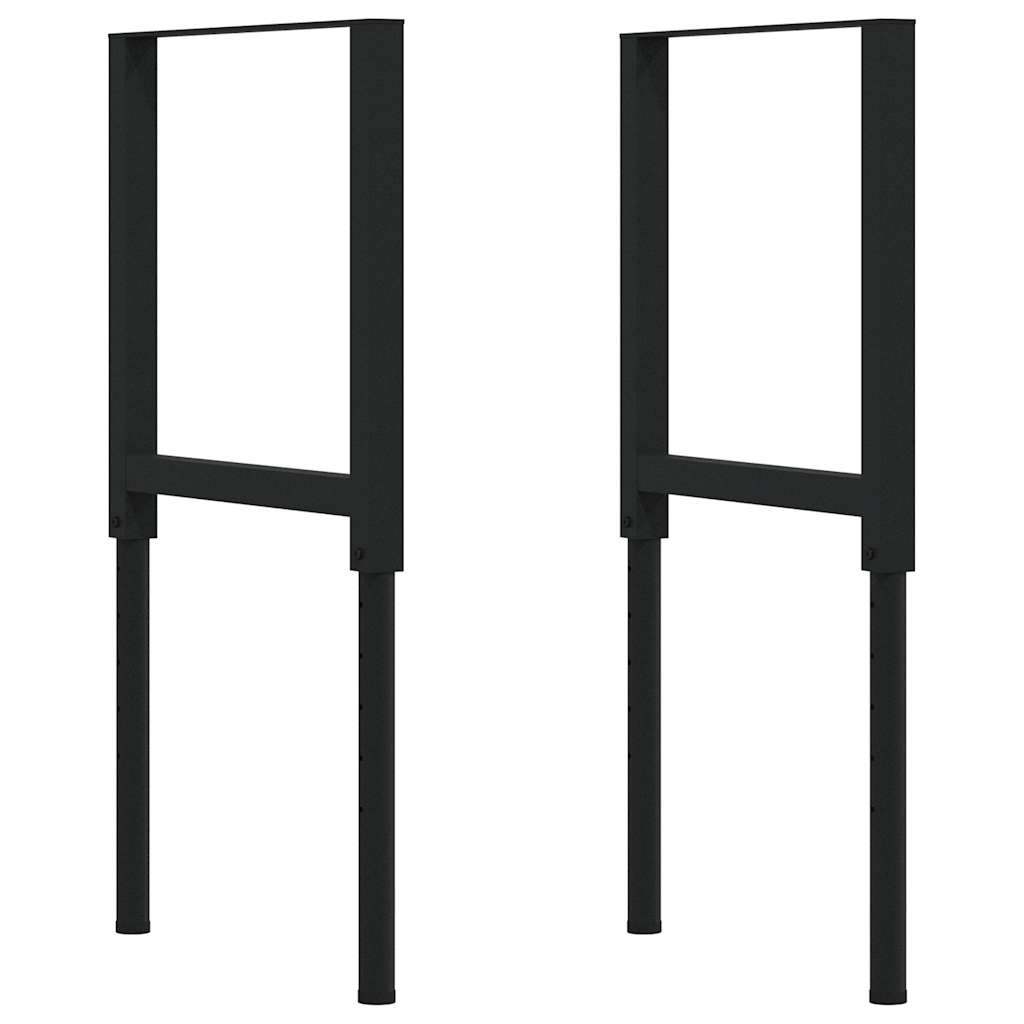 arbejdsbænk 100x60x(71,5-98) cm massivt egetræ