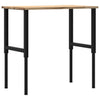 arbejdsbænk 100x60x(71,5-98) cm massivt egetræ