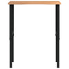 arbejdsbænk 80x60x(71,5-98) cm massivt egetræ