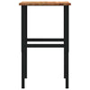 arbejdsbænk 80x60x(71,5-98) cm massivt egetræ