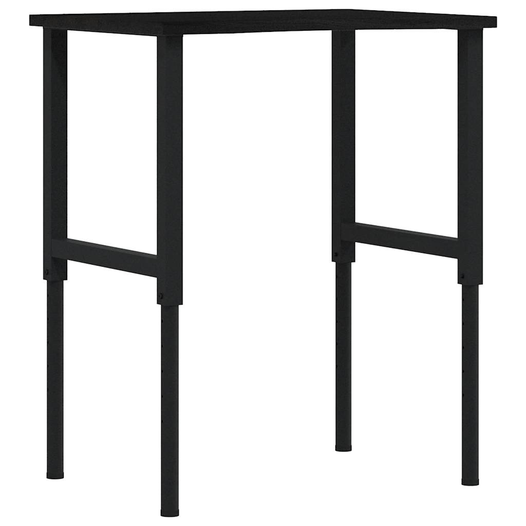 arbejdsbænk 80x60x(71,5-98) cm massivt egetræ