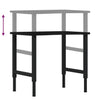 arbejdsbænk 80x60x(71,5-98) cm massivt egetræ