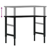 arbejdsbænk 100x60x(71,5-98) cm massivt egetræ