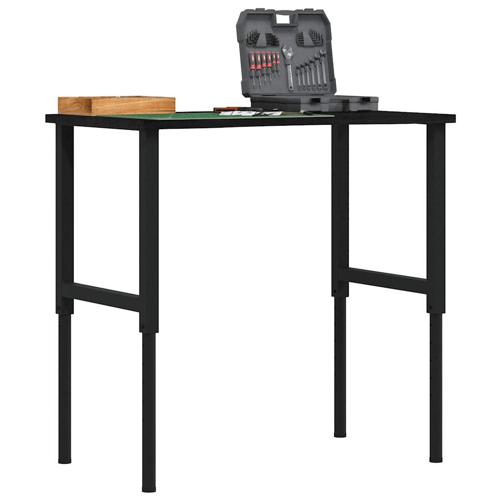 arbejdsbænk 100x60x(71,5-98) cm massivt egetræ