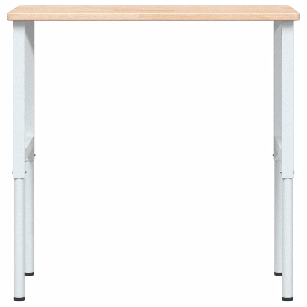 arbejdsbænk 100x60x(71,5-98) cm massivt egetræ rektangulær
