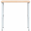 arbejdsbænk 100x60x(73-99,5) cm massivt egetræ rektangulær