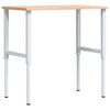 arbejdsbænk 100x60x(71,5-98) cm massivt bøgetræ rektangulær