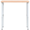 arbejdsbænk 100x60x(73-99,5) cm massivt bøgetræ rektangulær