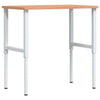 arbejdsbænk 100x60x(71,5-98) cm massivt bøgetræ rektangulær