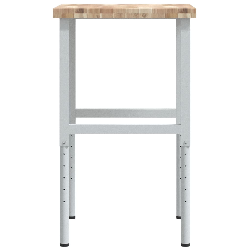 arbejdsbænk 80x60x(73-99,5) cm massivt akacietræ rektangulær