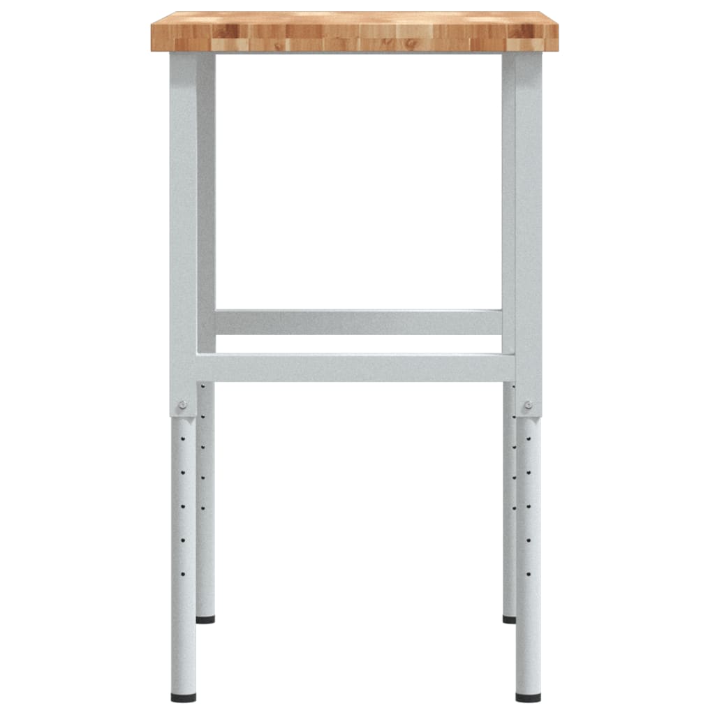 arbejdsbænk 80x60x(73-99,5) cm massivt akacietræ rektangulær