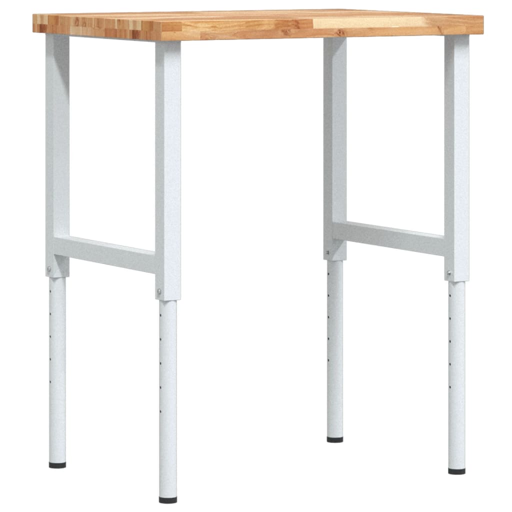 arbejdsbænk 80x60x(73-99,5) cm massivt akacietræ rektangulær