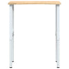 arbejdsbænk 80x60x(71,5-98) cm massivt egetræ