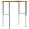 arbejdsbænk 80x60x(71,5-98) cm massivt egetræ