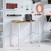 arbejdsbænk 100x60x(71,5-98) cm massivt egetræ