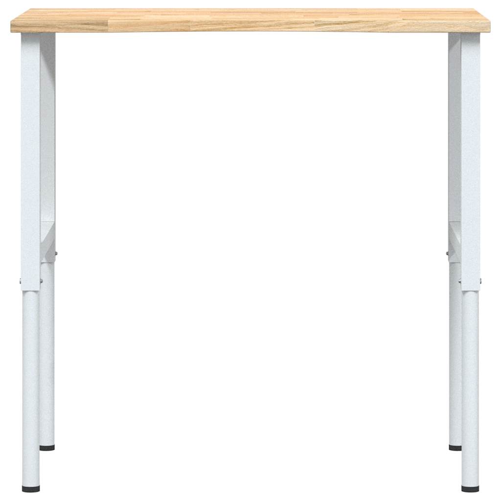 arbejdsbænk 100x60x(71,5-98) cm massivt egetræ