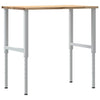 arbejdsbænk 100x60x(71,5-98) cm massivt egetræ