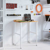 arbejdsbænk 80x60x(71,5-98) cm massivt egetræ