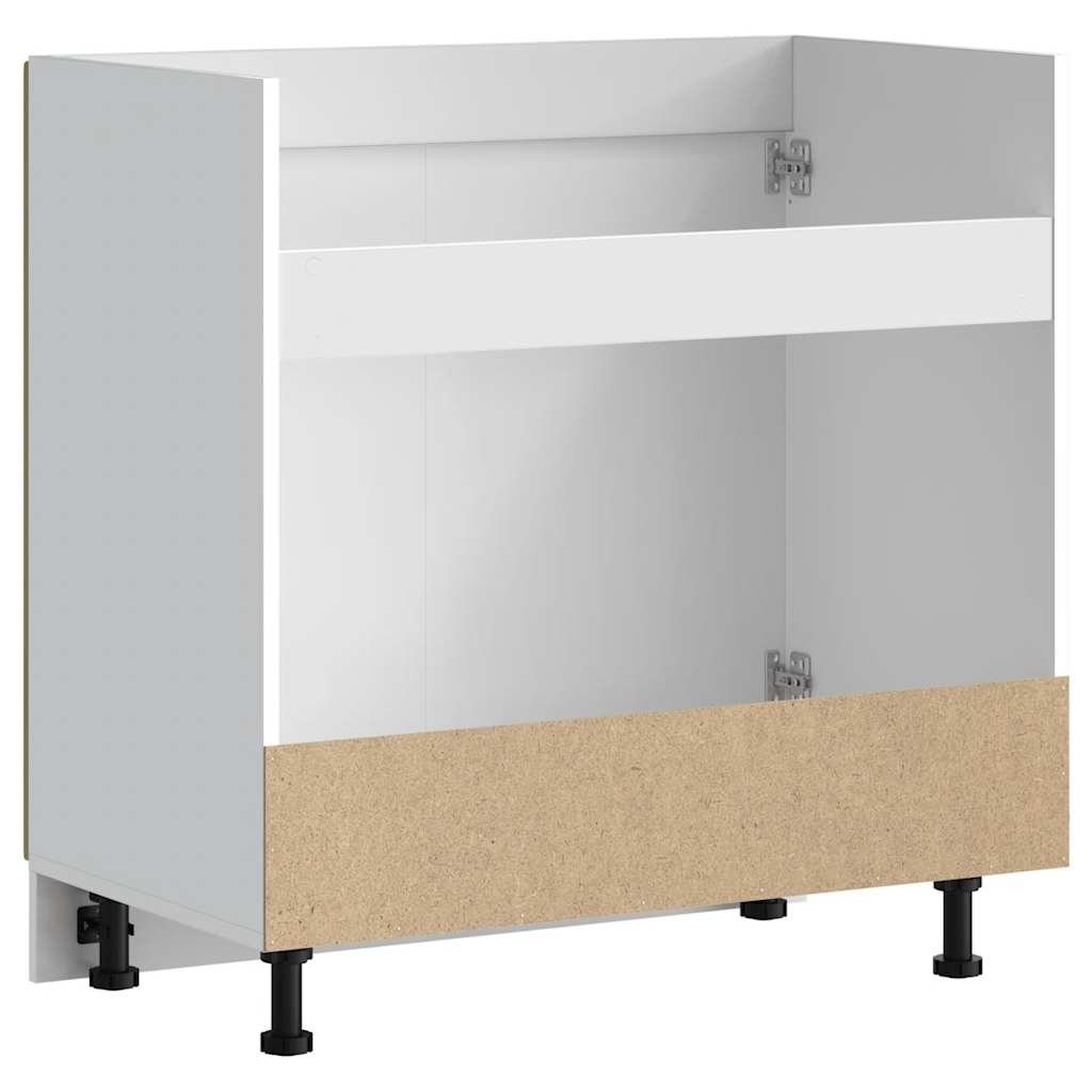 underskab til vask Kalmar 80x46x81,5 cm konstrueret træ egetræ