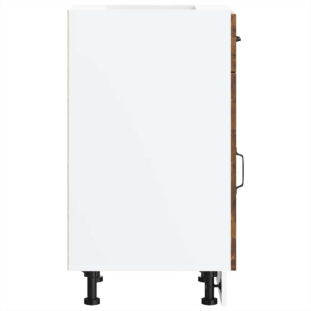 køkkenunderskab Kalmar konstrueret træ røget egetræsfarve