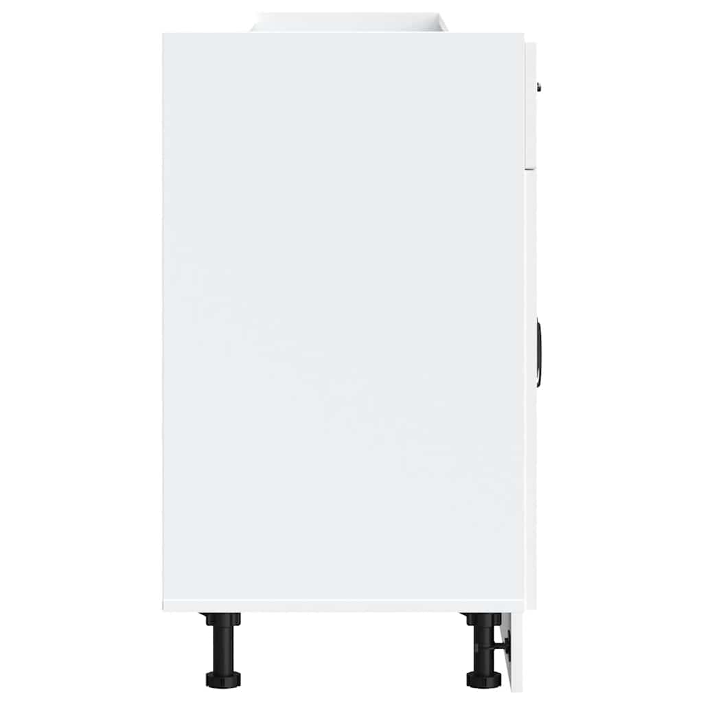 køkkenunderskab Kalmar hvidt konstrueret træ