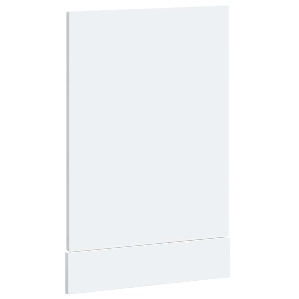 låge til opvaskemaskine Kalmar 45x1,5x67cm konstrueret træ hvid