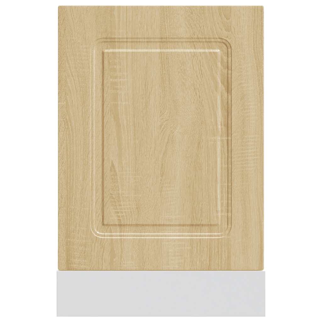 låge til opvaskemaskine Kalmar 45x1,5x67 cm sonoma-eg