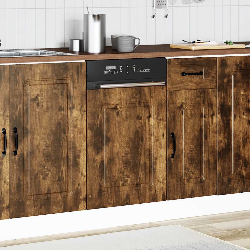 låge til opvaskemaskine Kalmar 45x1,5x67 cm sonoma-eg