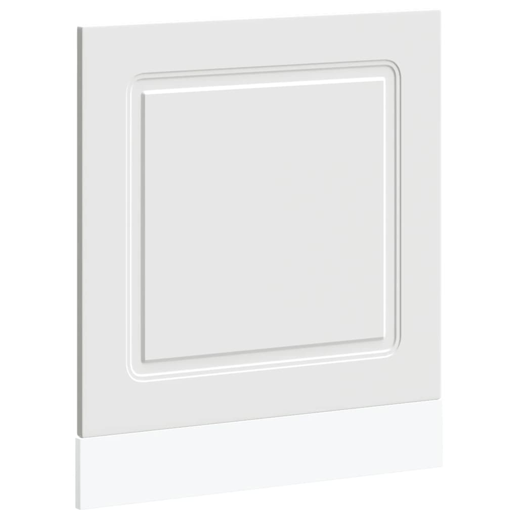 låge til opvaskemaskine Kalmar 60x1,5x67cm konstrueret træ hvid