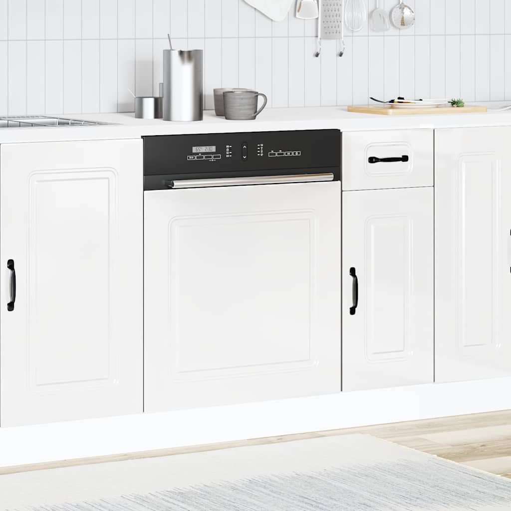 låge til opvaskemaskine Kalmar 60x1,5x67 cm hvid højglans