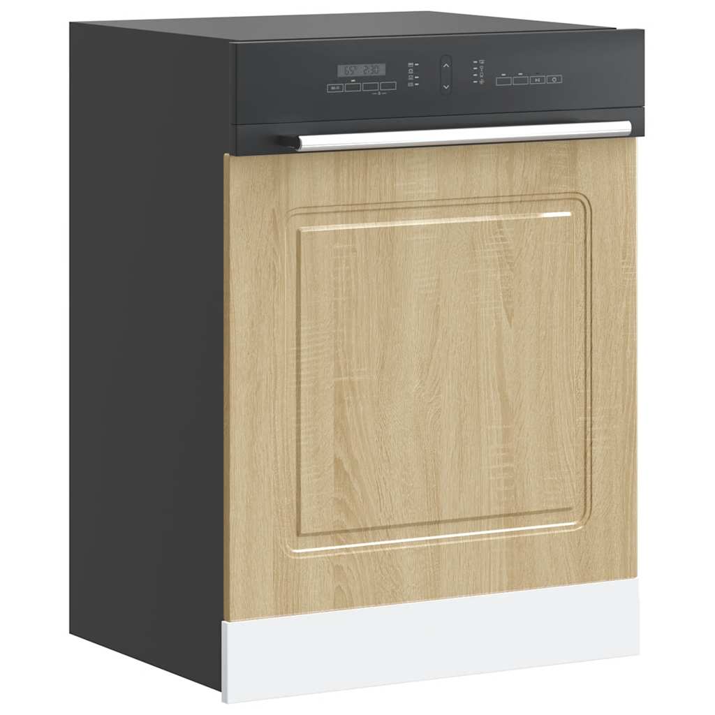 låge til opvaskemaskine Kalmar 60x1,5x67 cm sonoma-eg