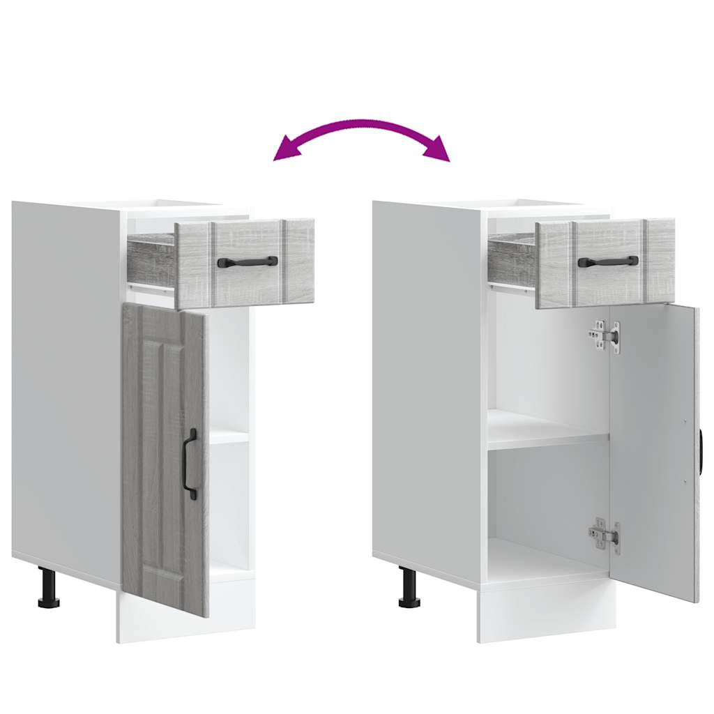 køkkenunderskab Lucca konstrueret træ grå sonoma