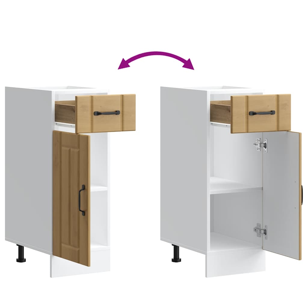 køkkenunderskab Lucca konstrueret træ kunsteg