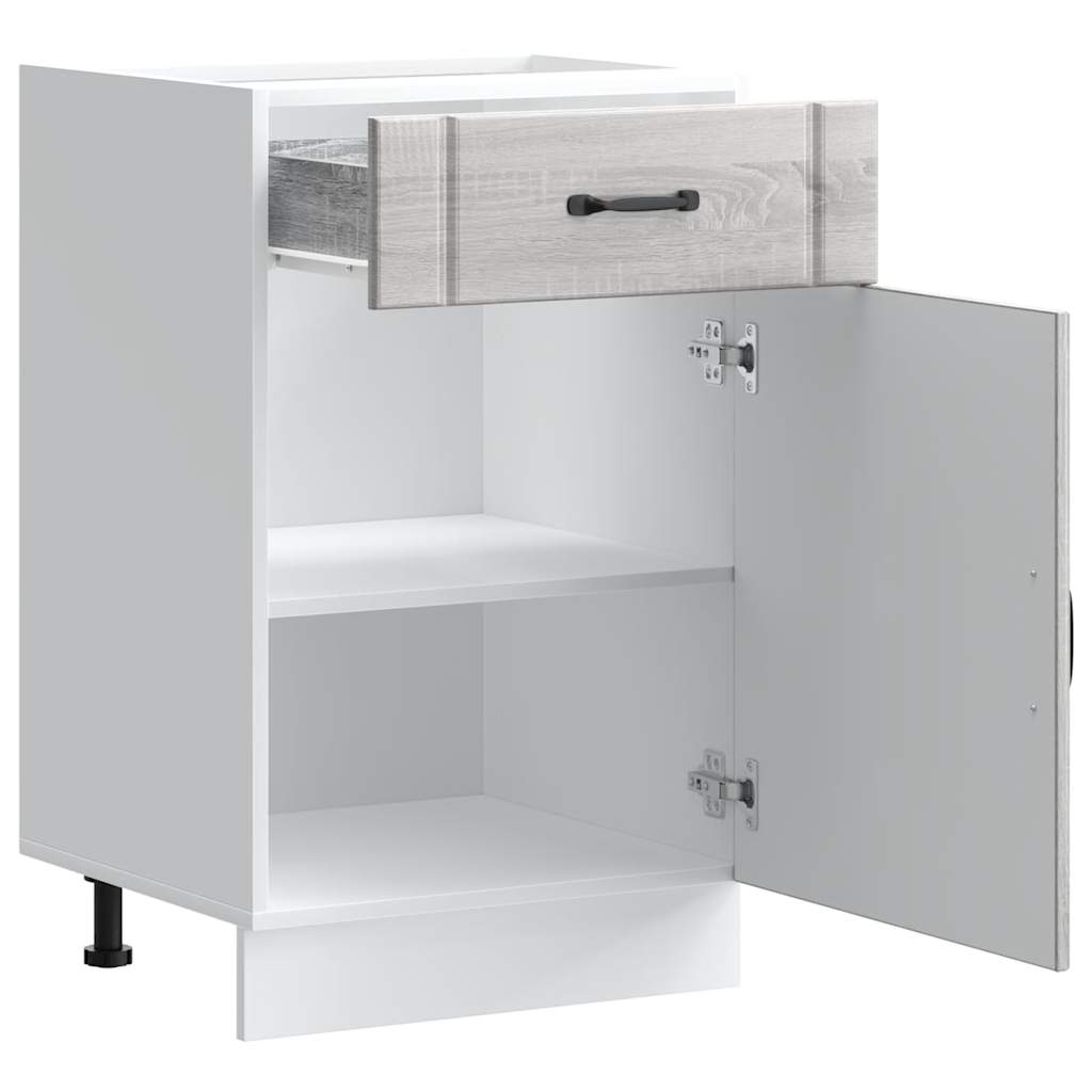 køkkenunderskab Lucca konstrueret træ grå sonoma