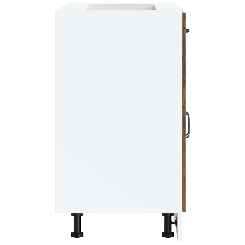 køkkenunderskab Lucca konstrueret træ røget egetræsfarve