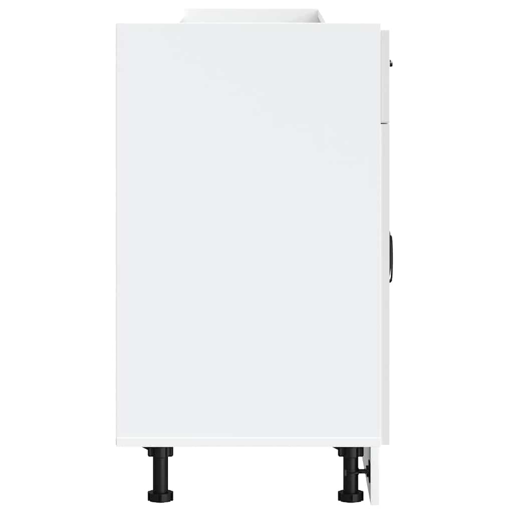 køkkenunderskab Lucca konstrueret træ hvid højglans