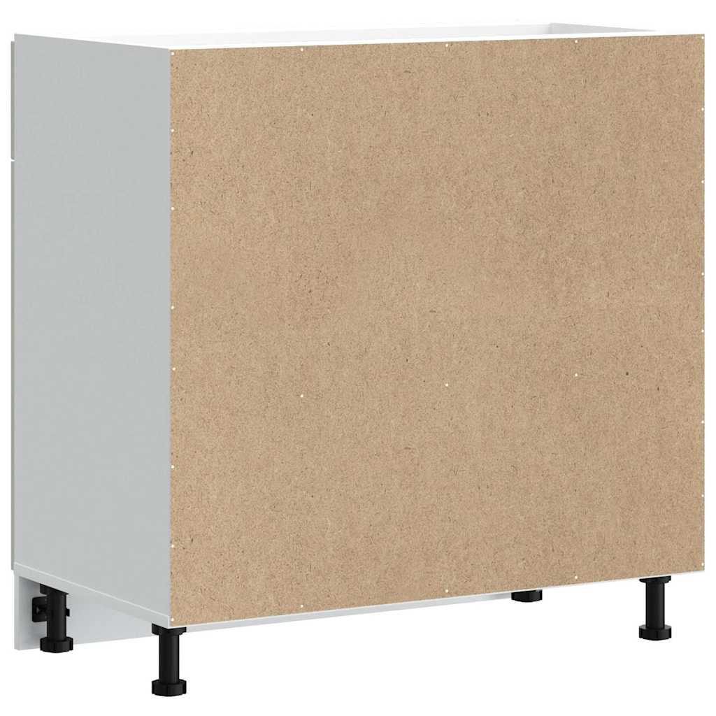 køkkenunderskab Lucca konstrueret træ hvid højglans