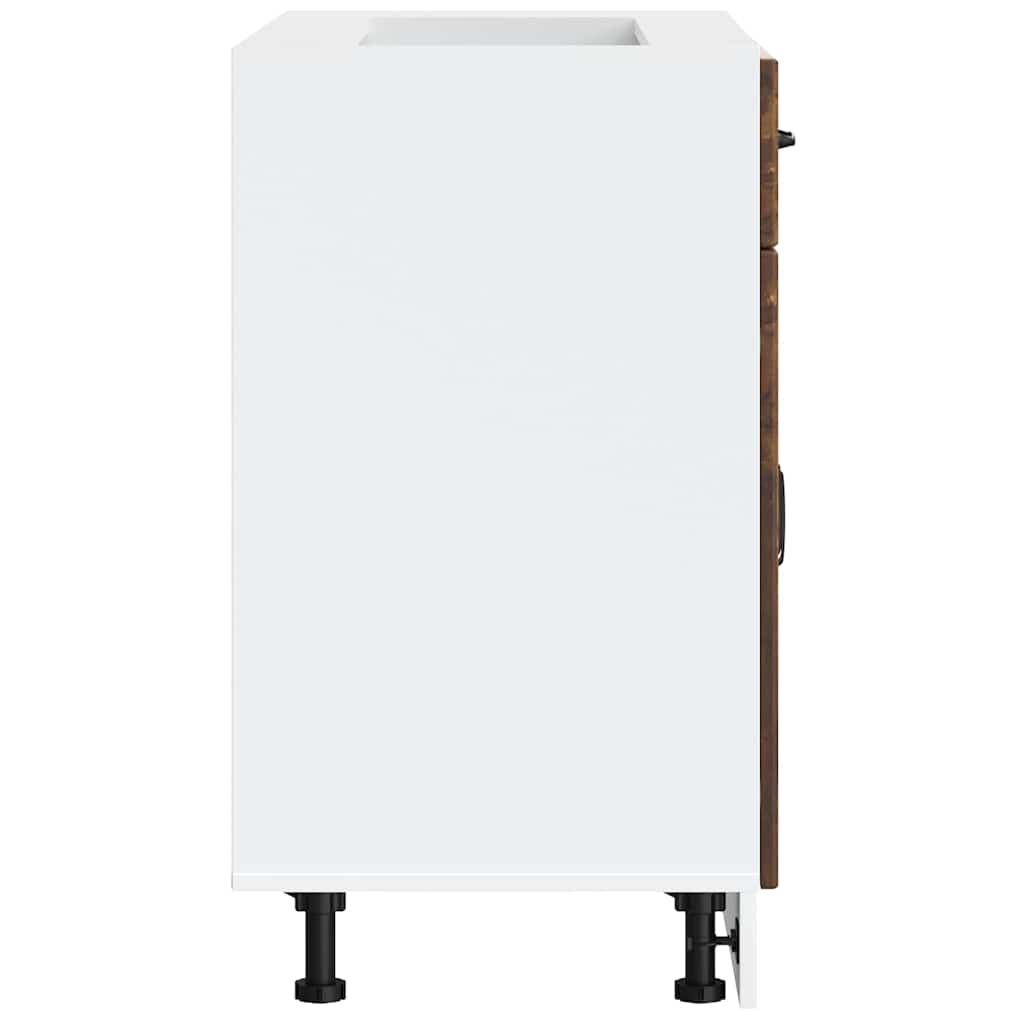 køkkenunderskab Lucca konstrueret træ røget egetræsfarve