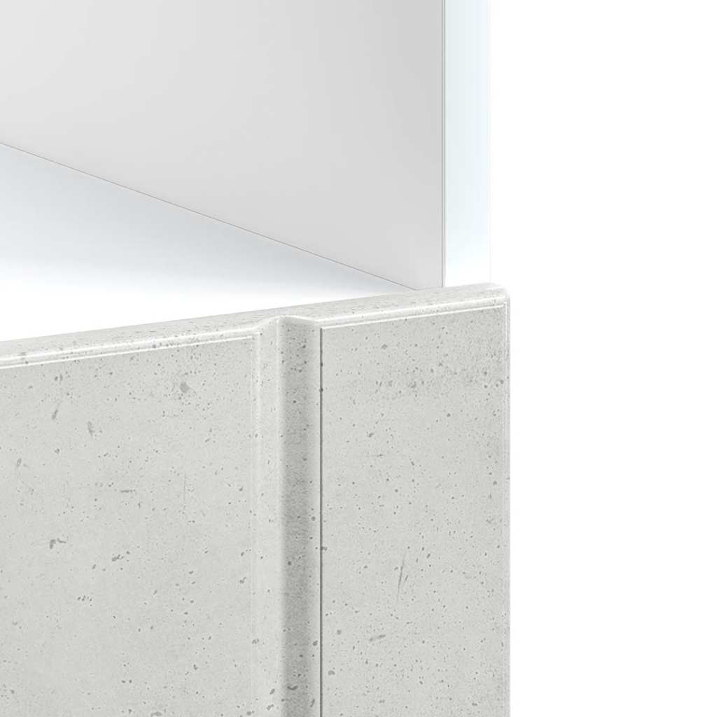 ovnskab Lucca konstrueret træ beton grå