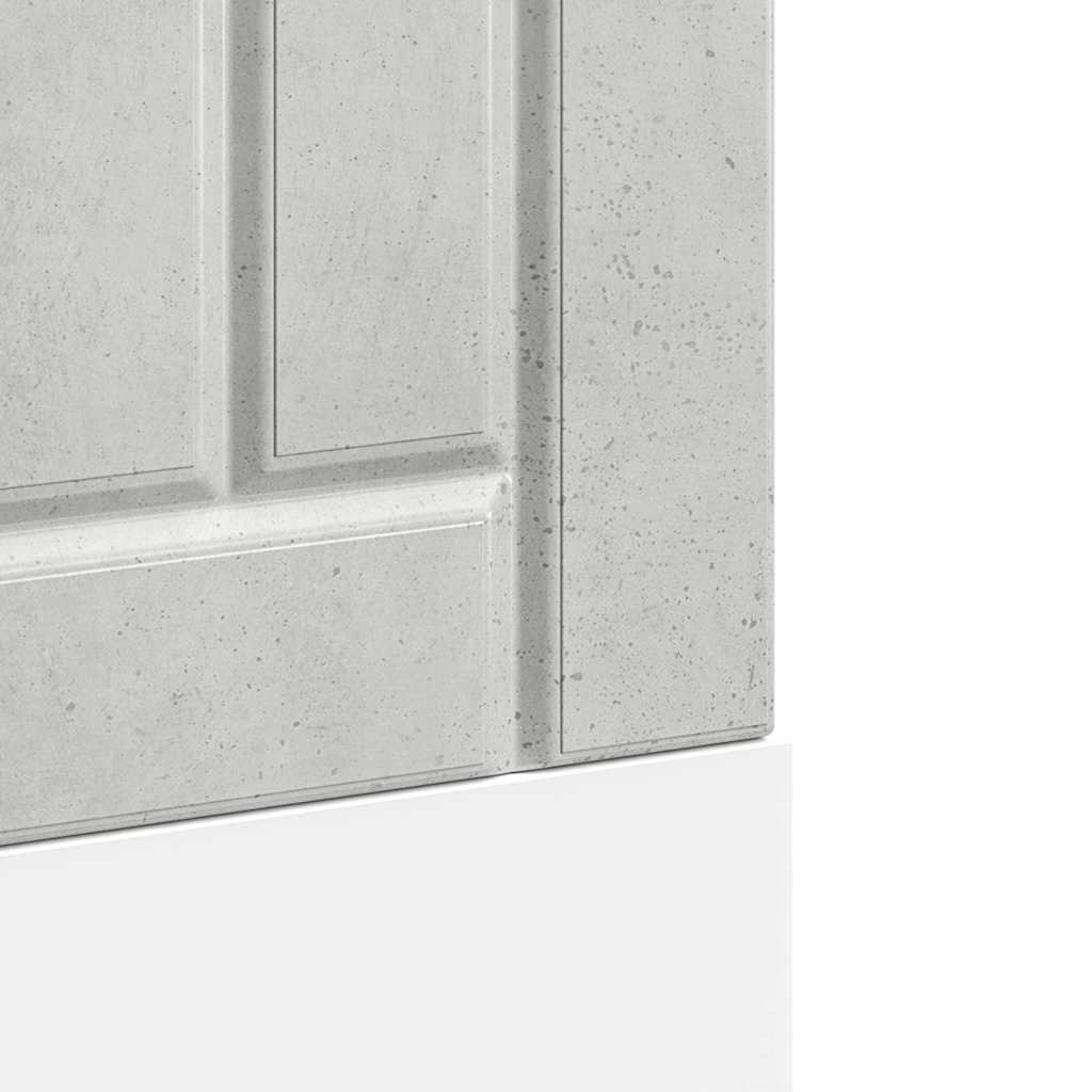 opvaskemaskinepanel Lucca konstrueret træ beton grå