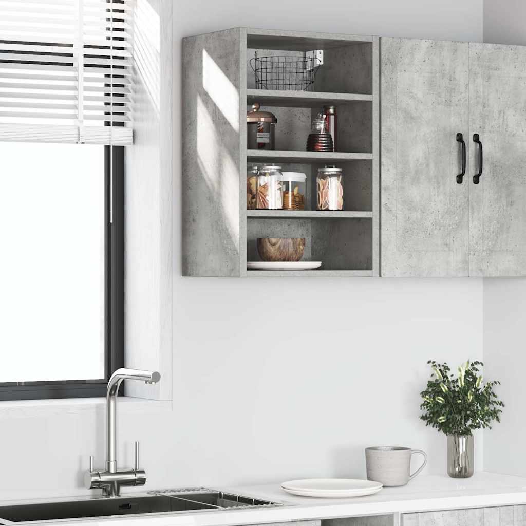 hængeskab "Riga" betongrå 40x29,5x60 cm konstrueret træ